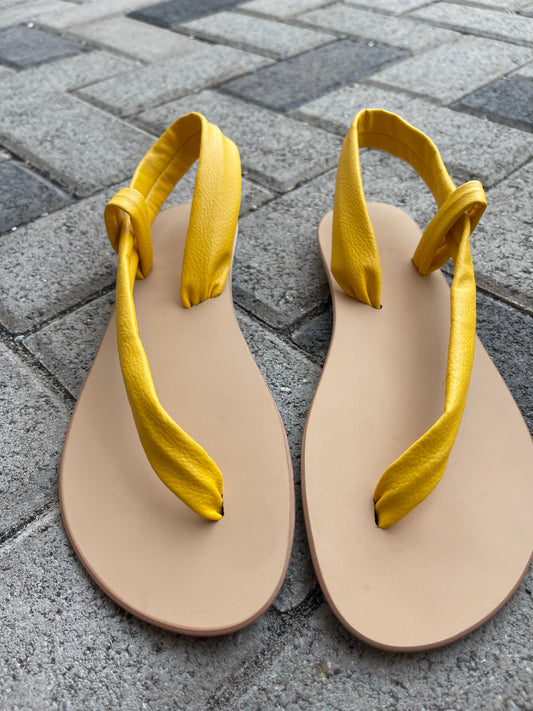 Preorder Canary Yellow One Strap Sandals