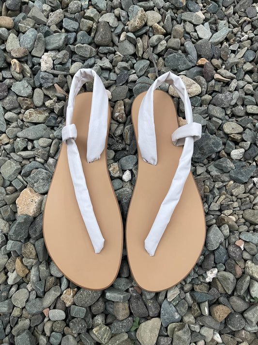 White One Strap Sandals