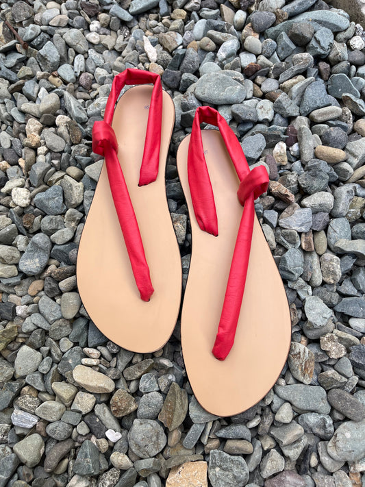 Preorder Red One Strap Sandals