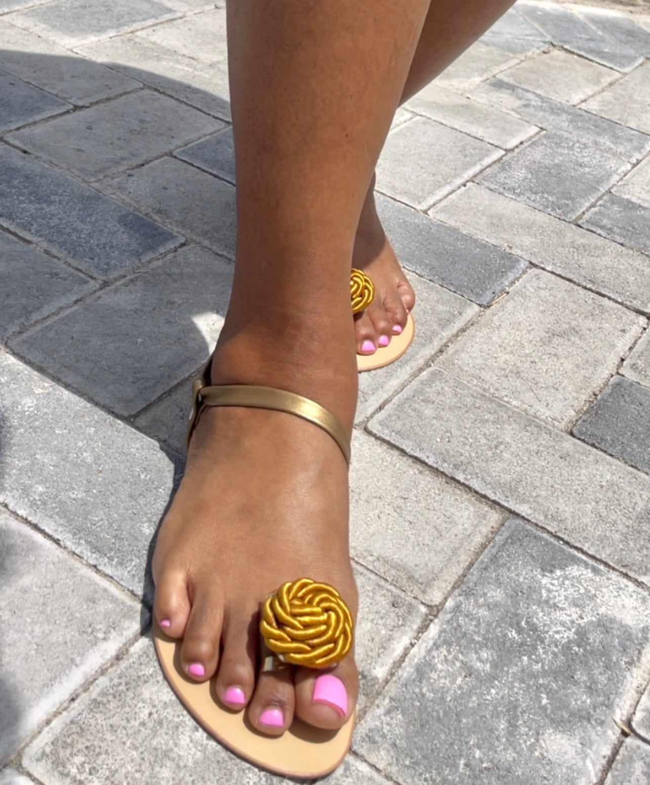 Preorder Bronzish-Gold Alía-Rose Sandals