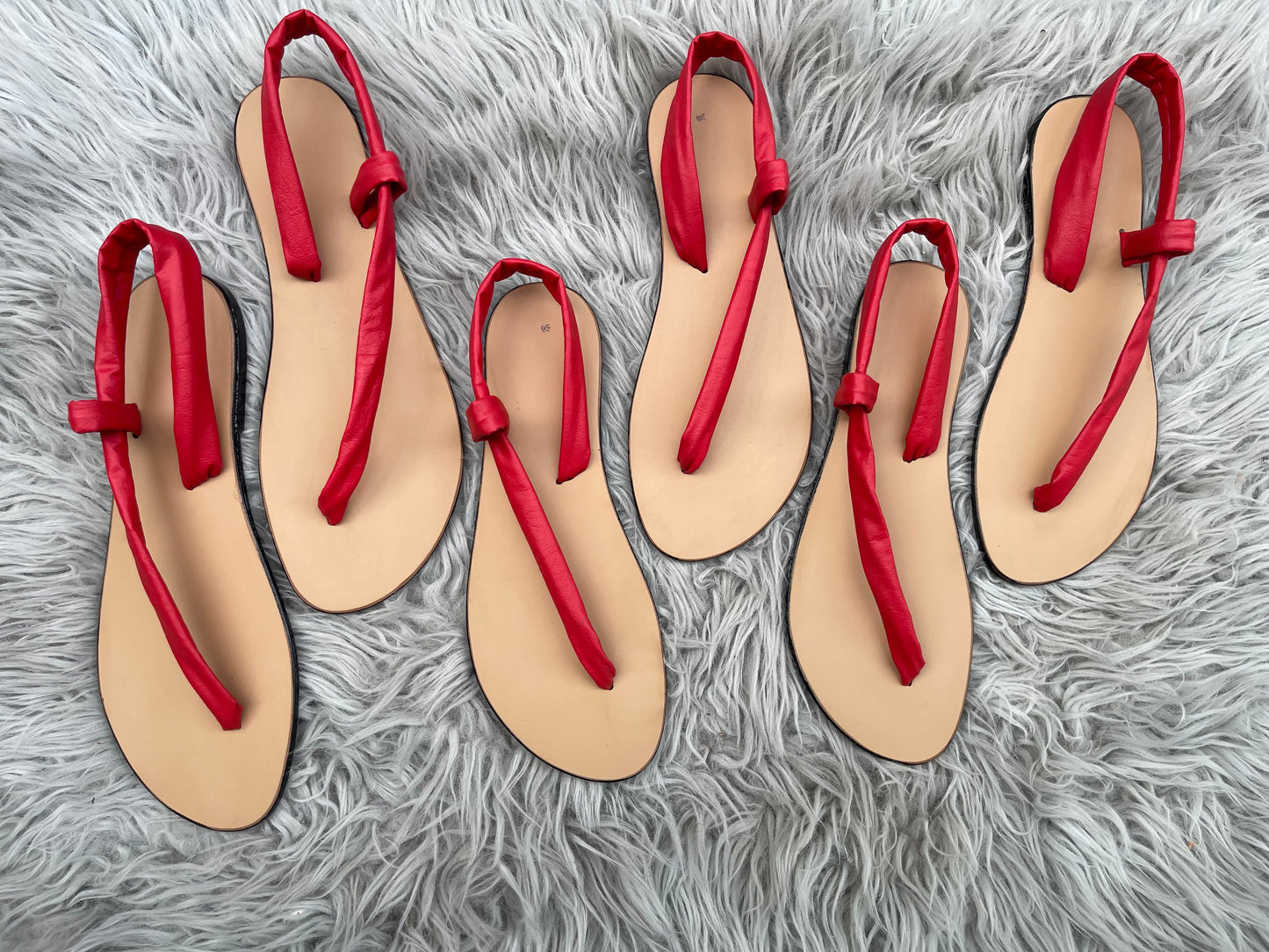 Preorder Red One Strap Sandals