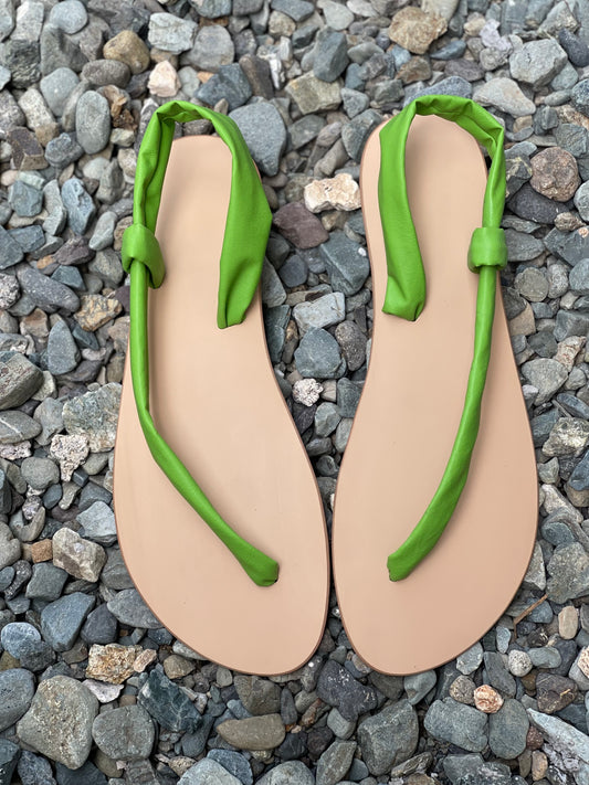 Preorder Lime Green One Strap Sandals