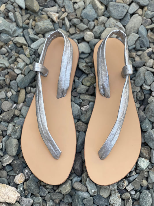 Preorder Silver One Strap Sandals