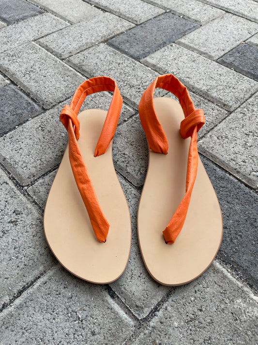 Preorder Tangerine Orange One Strap Sandals