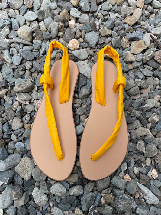 Preorder Yellow One Strap Sandals